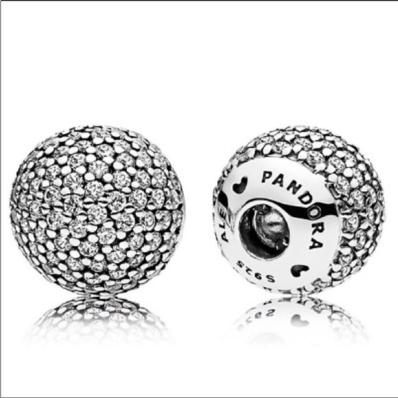Pandora Jewelry Pandora Open Bangle Pave End Caps Poshmark